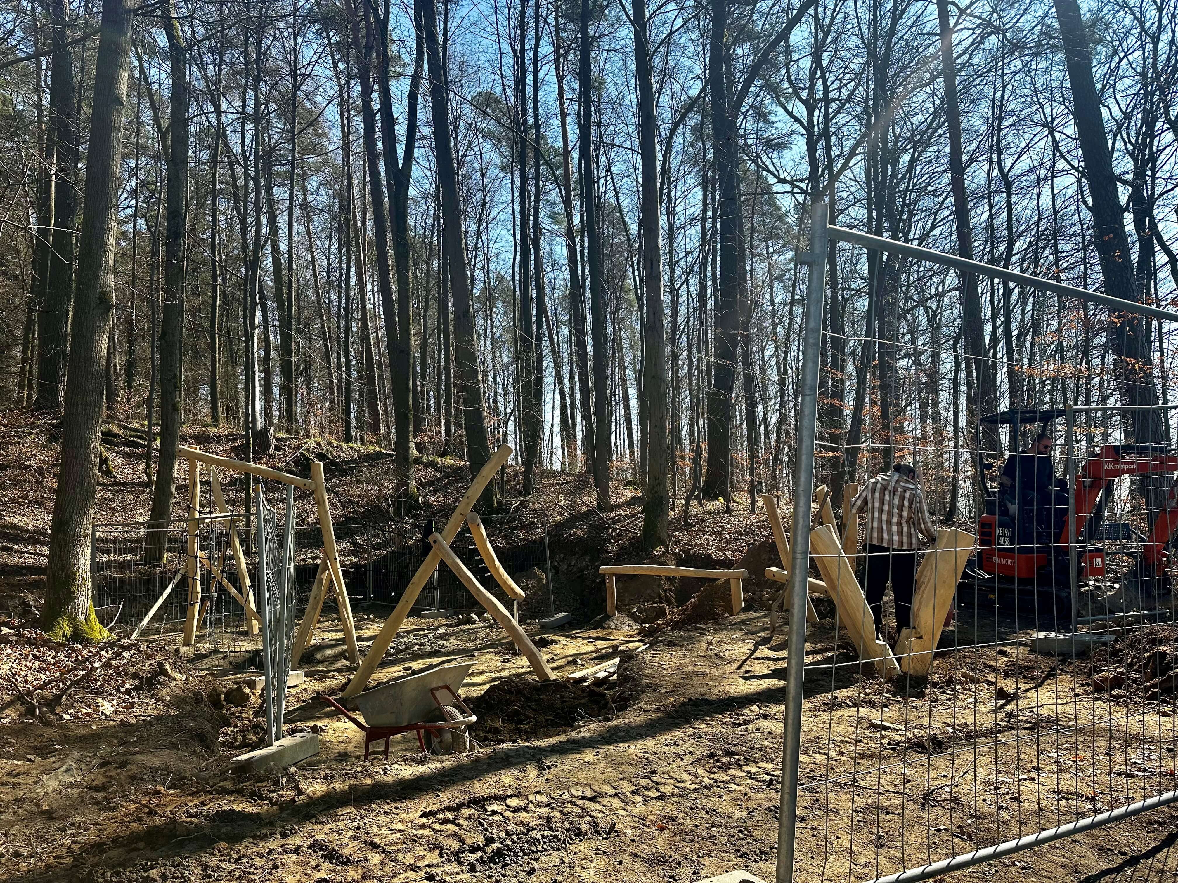 Waldspielplatz - Bauarbeiten